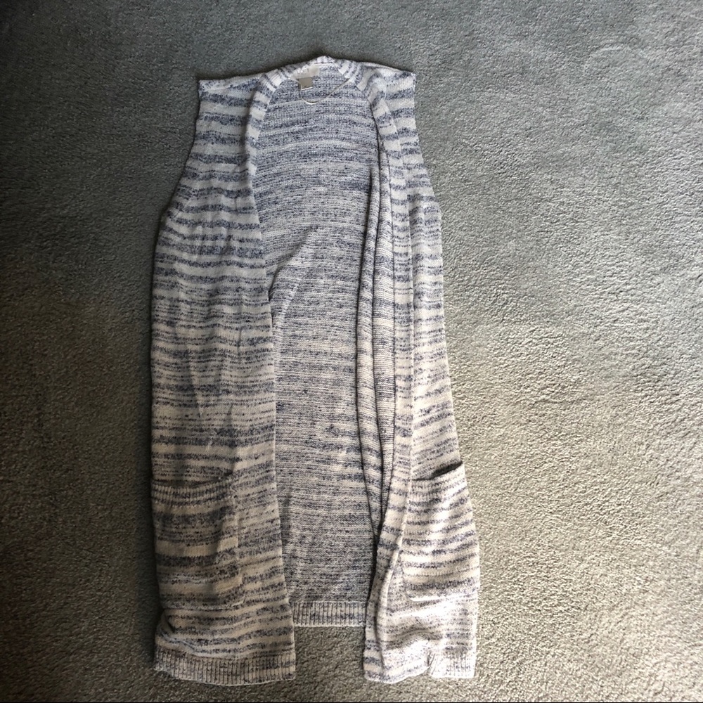 Loft Outlet heathered duster sweater vest